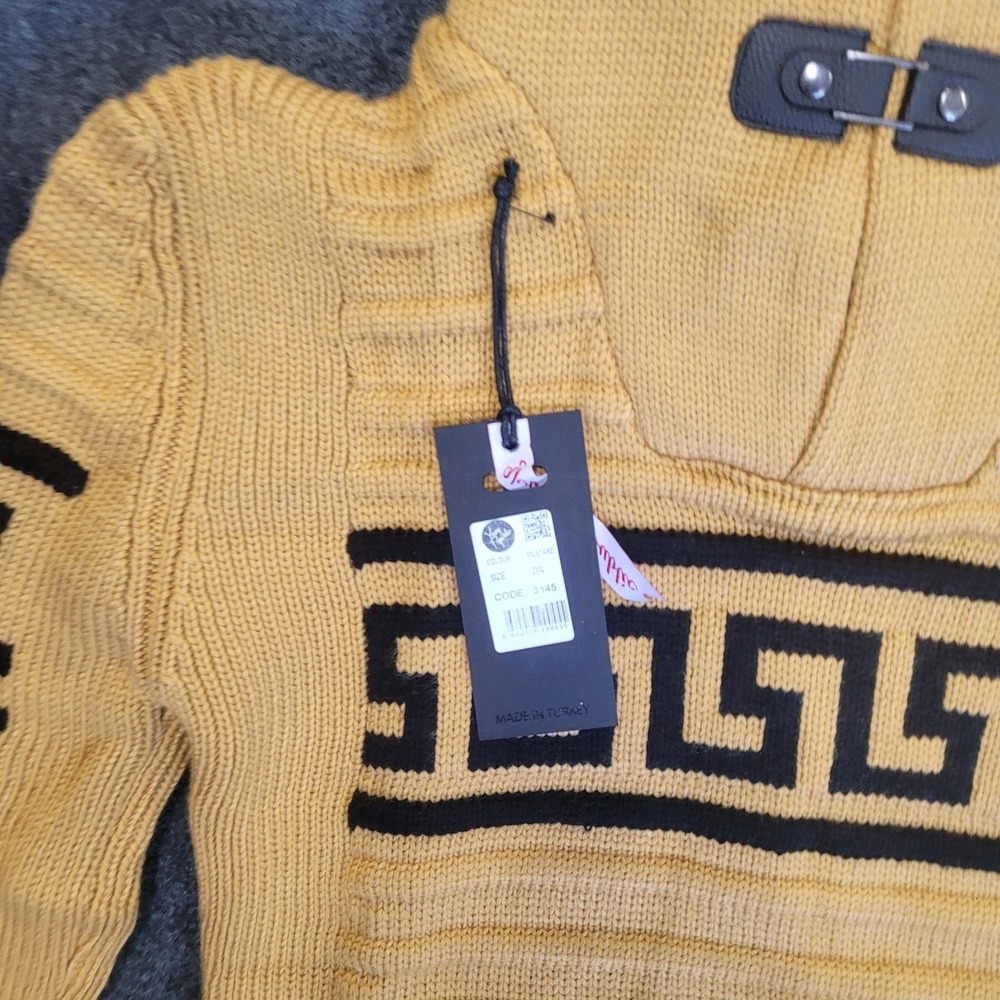 Young Republic Yellow Mustard Men's Sweater sz XXL - Picture 10 of 10